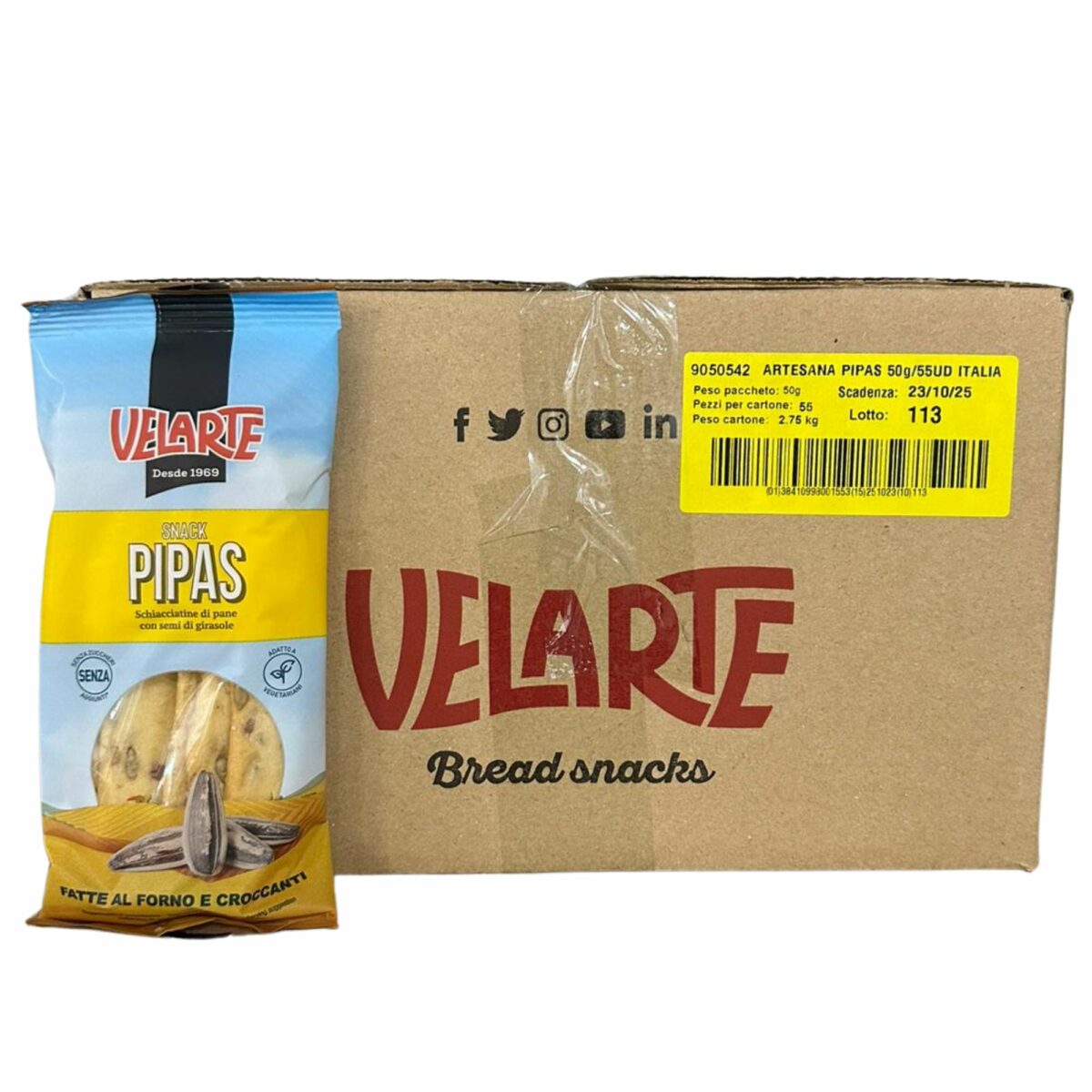 Velarte Pipas 55x50gr