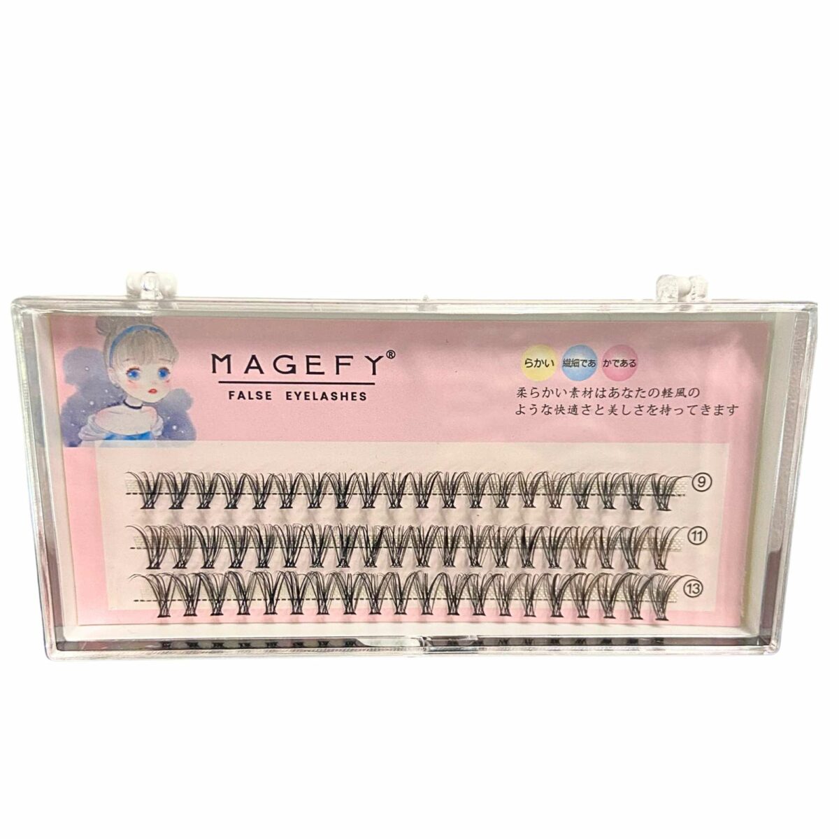 MAGEFY Radici 60 Grappoli Di ciglie A Coda Di Pesce Segmentate