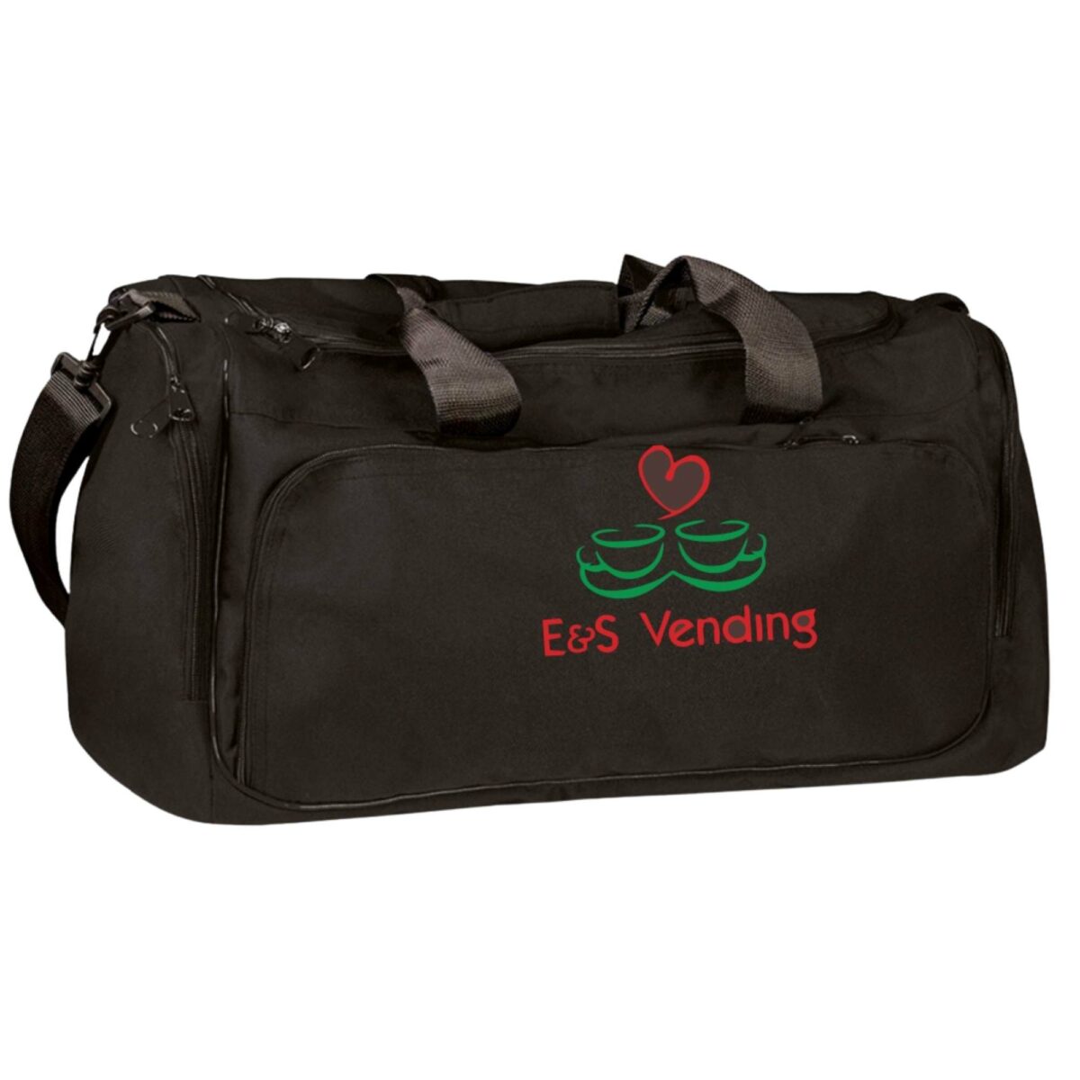 Borsone NERO E&S Vending® logo ricamato