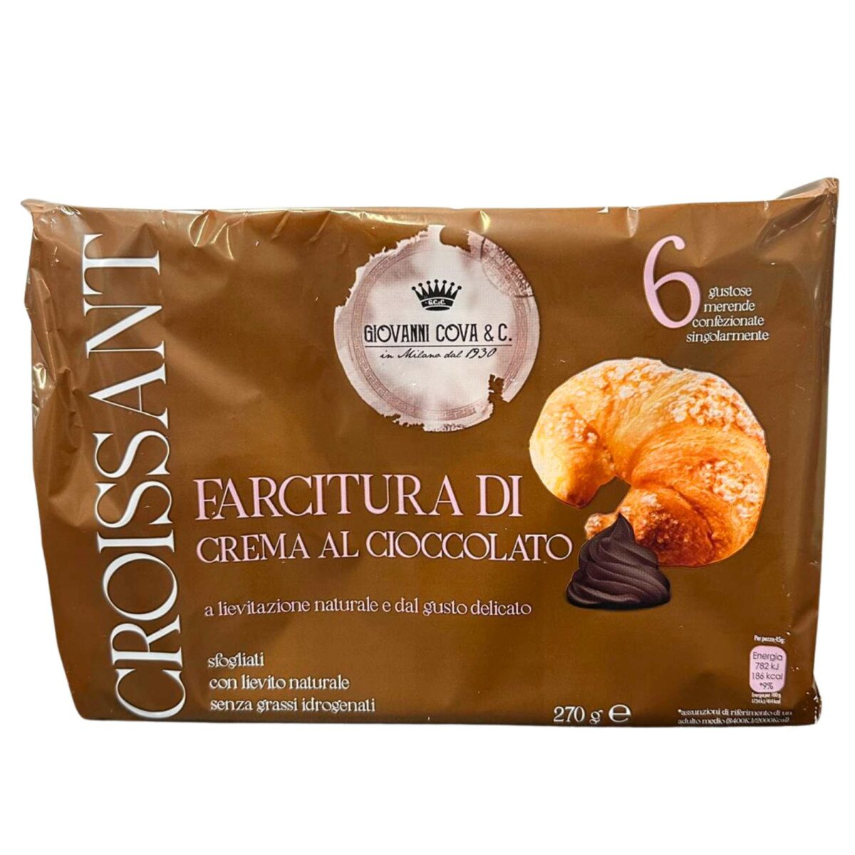 COVA Croissant cioccolato 6 x 45 gr