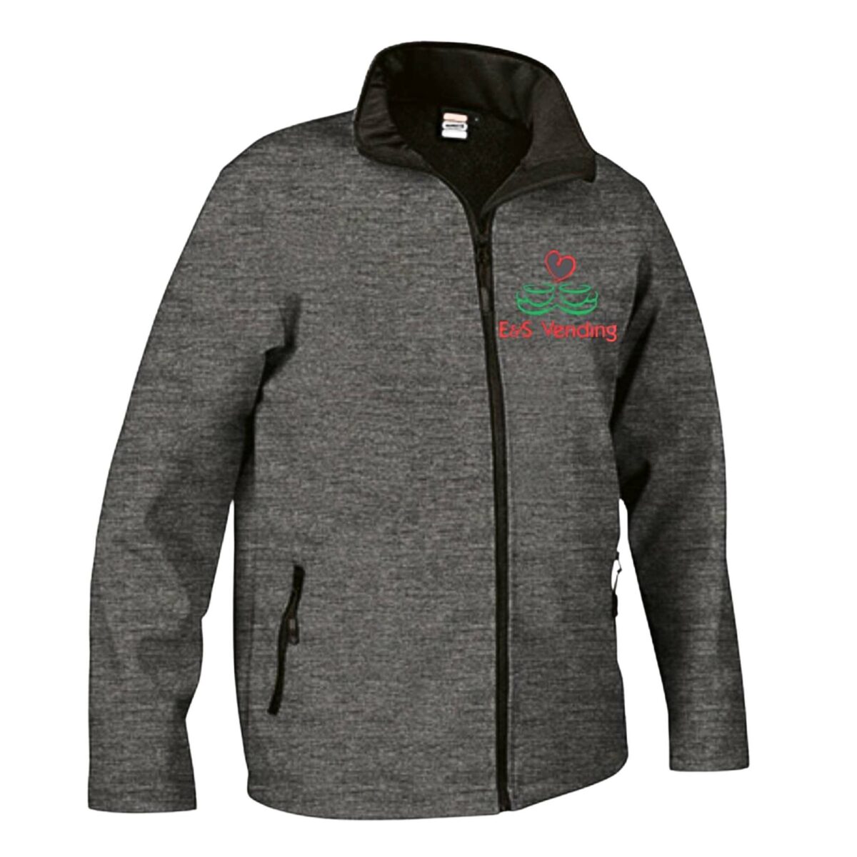 GIUBBINO soft GRIGIO E&S Vending® logo ricamato taglia XXL