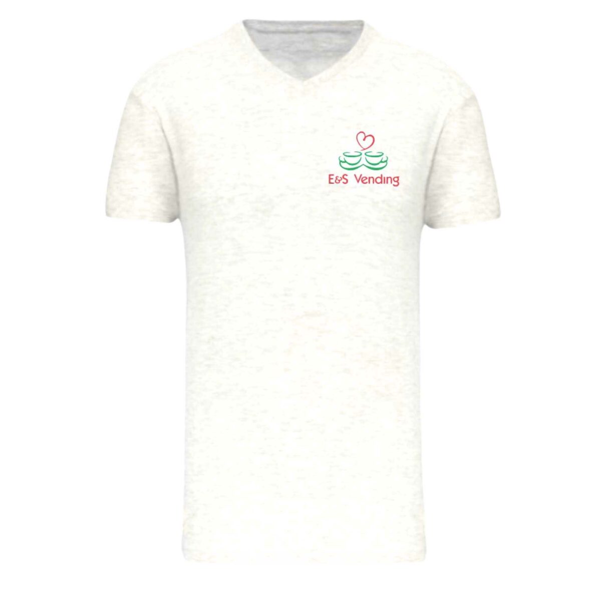 T-SHIRT BIANCA A V E&S Vending® logo ricamato taglia XXL