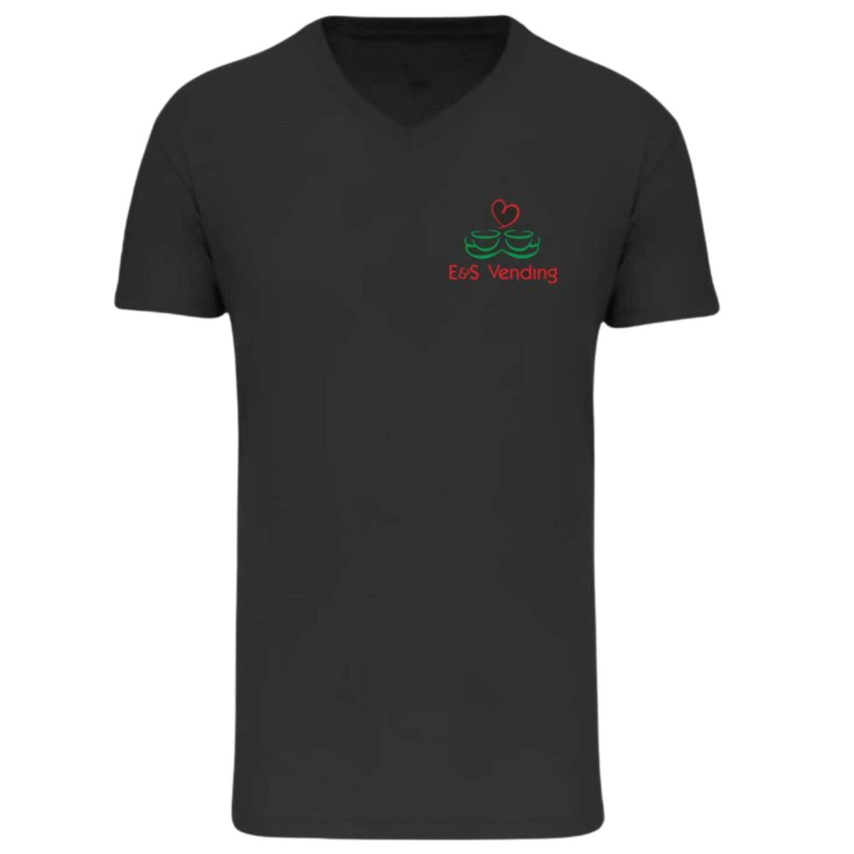 T-SHIRT NERA A V E&S Vending® logo ricamato taglia XL
