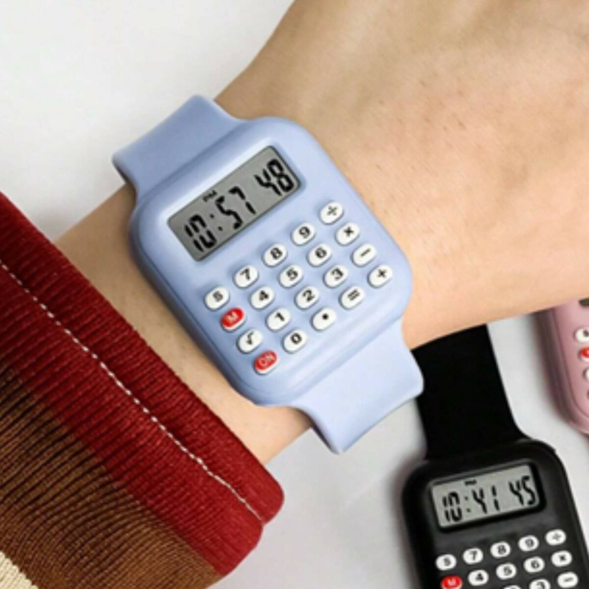 Orologio colorato mini calcolatrice