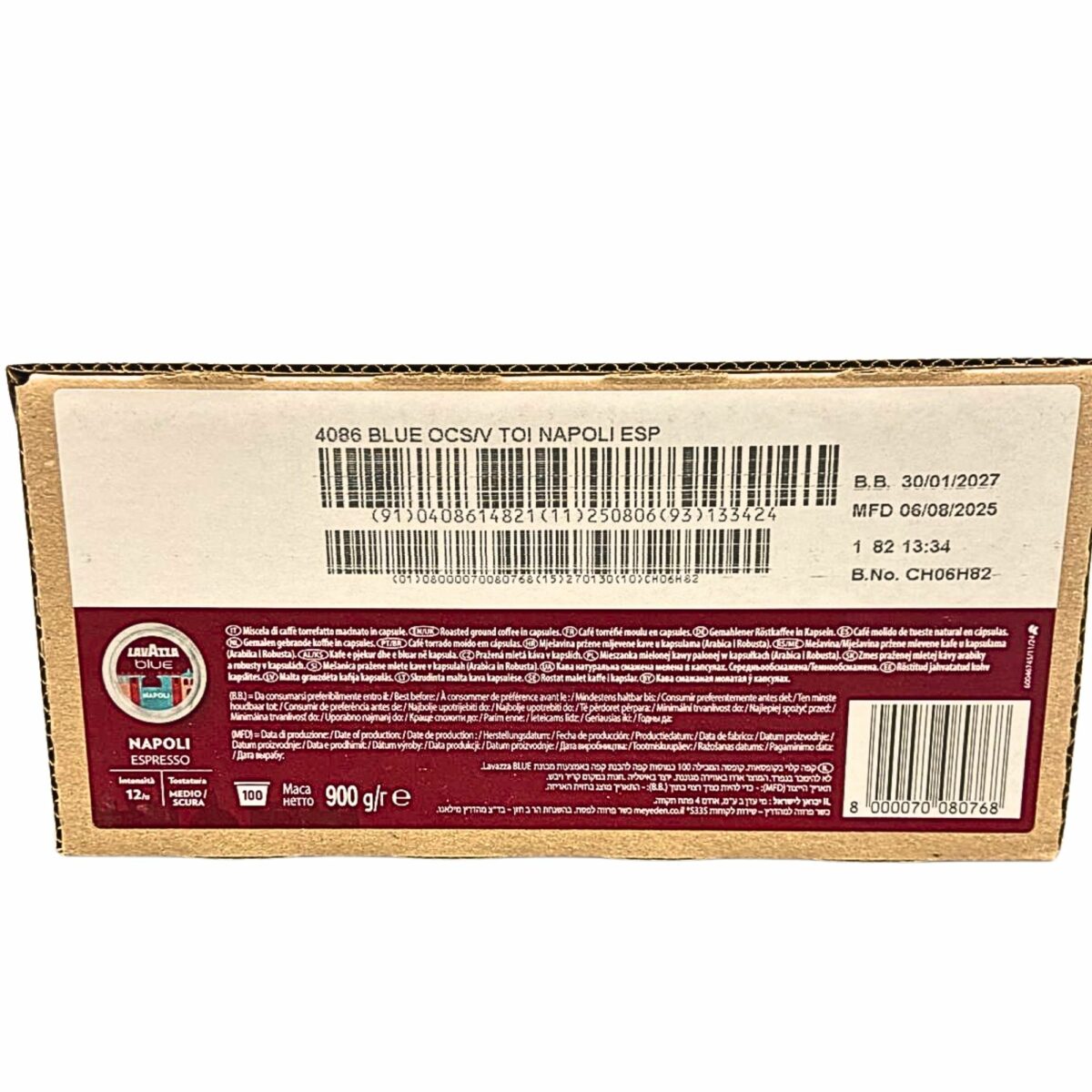 CAPSULE LAVAZZA BLUE TOI NAPOLI Intensità 12/13 INTENSO E CORPOSO